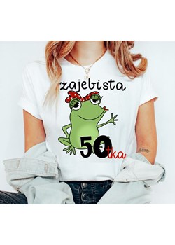 aa damska koszulka na 50 urodziny żajebista 50 ze sklepu Time For Fashion w kategorii Bluzki damskie - zdjęcie 164922577