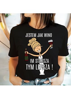 damska śmieszna Koszulka na prezent dla blondynki jestem jak wino ze sklepu Time For Fashion w kategorii Bluzki damskie - zdjęcie 164922587