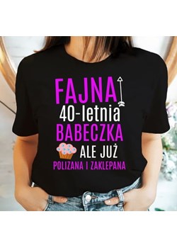 koszulka na 40-stke fajna 40 letnia babeczka ze sklepu Time For Fashion w kategorii Bluzki damskie - zdjęcie 164922785