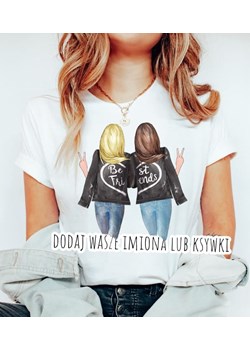 koszulka dla przyjaciółki best friends dla przyjaciółek blondynka i brunetka ze sklepu Time For Fashion w kategorii Bluzki damskie - zdjęcie 164922847