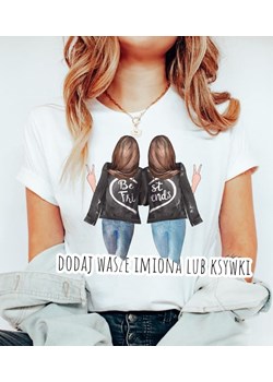 koszulka dla przyjaciółki best friends dla przyjaciółek brunetka i brunetka ze sklepu Time For Fashion w kategorii Bluzki damskie - zdjęcie 164922848