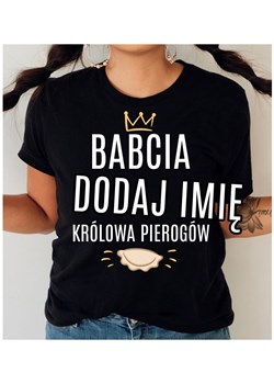 koszulka dla babci na dzień babci królowa pierogów ze sklepu Time For Fashion w kategorii Bluzki damskie - zdjęcie 164922879