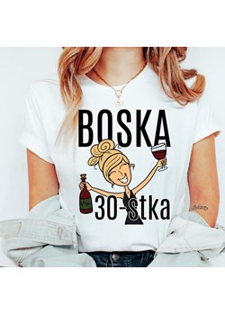 KOSZULKA BOSKA 30 NA URODZINY BLONDYNKA ze sklepu Time For Fashion w kategorii Bluzki damskie - zdjęcie 164922895