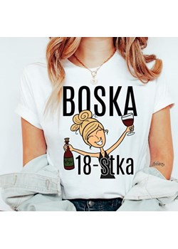 KOSZULKA BOSKA 18 NA URODZINY BLONDYNKA ze sklepu Time For Fashion w kategorii Bluzki damskie - zdjęcie 164922896