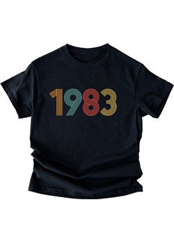 damska czarna koszulka na czterdziestkę 1983 ze sklepu Time For Fashion w kategorii Bluzki damskie - zdjęcie 164922955