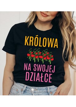 damska koszulka dla działkowca królowa na swojej działce ze sklepu Time For Fashion w kategorii Bluzki damskie - zdjęcie 164923067