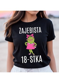 Koszulka na 18 dla koleżanki żajebista 18-stka ze sklepu Time For Fashion w kategorii Bluzki damskie - zdjęcie 164923075