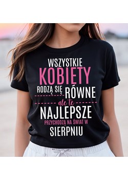 koszulka na urodziny sierpień urodziny sierpniowe ze sklepu Time For Fashion w kategorii Bluzki damskie - zdjęcie 164923216