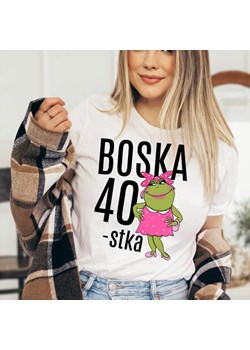 koszulka na 40 - boska 40 z żabą ze sklepu Time For Fashion w kategorii Bluzki damskie - zdjęcie 164923289