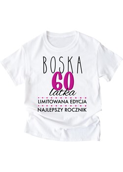 damska koszulka na 60 - boska 60 ze sklepu Time For Fashion w kategorii Bluzki damskie - zdjęcie 164923295