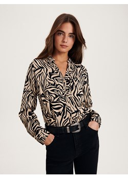 Reserved - Koszula z wiskozy - beżowy ze sklepu Reserved w kategorii Koszule damskie - zdjęcie 164925186