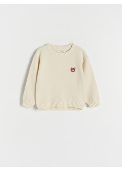 Reserved - Sweter z misiem - złamana biel ze sklepu Reserved w kategorii Swetry dziewczęce - zdjęcie 164927256