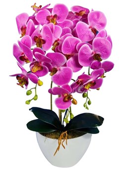 Fioletowy storczyk orchidea- sztuczne kwiaty 60 cm 3pgoc ze sklepu Pantofelek24.pl w kategorii Dekoracje - zdjęcie 164927619