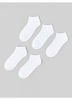 Sinsay - Skarpetki bawełniane 5 pack - biały ze sklepu Sinsay w kategorii Skarpetki damskie - zdjęcie 164931418
