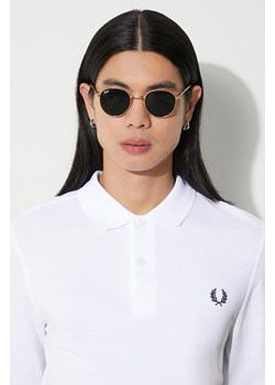 Fred Perry longsleeve bawełniany kolor biały z aplikacją M6006.100 ze sklepu PRM w kategorii T-shirty męskie - zdjęcie 164931945