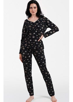 Bawełniana piżama damska w śnieżynki Laponia, Kolor czarny-wzór, Rozmiar S, Italian Fashion - id: 178993 - marki Italian Fashion - 164932047 Bawełniana piżama damska w śnieżynki Laponia, Kolor czarny-wzór, Rozmiar S, Italian Fashion ze sklepu Intymna w kategorii Piżamy damskie - zdjęcie 164932047