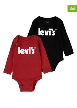 Levi&apos;s Kids Body (2 szt.) w kolorze czarnym i czerwonym ze sklepu Limango Polska w kategorii Body niemowlęce - zdjęcie 164932687