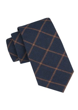 Wełniany Krawat - Alties - Granat, Brązowy Wzór KRALTS0988 ze sklepu JegoSzafa.pl w kategorii Krawaty - zdjęcie 164935766