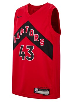 Koszulka dla dużych dzieci Nike Dri-FIT NBA Swingman Pascal Siakam Toronto Raptors Icon Edition 2022/23 - Czerwony ze sklepu Nike poland w kategorii T-shirty chłopięce - zdjęcie 164937047