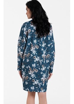 Tunika damska w kwiaty Nikjana, Kolor niebieski-wzór, Rozmiar S, Italian Fashion ze sklepu Primodo w kategorii Koszule nocne - zdjęcie 164939115
