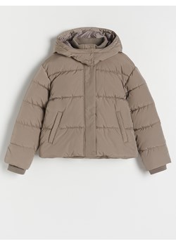 Reserved - Pikowana kurtka z kapturem - szary ze sklepu Reserved w kategorii Kurtki dziewczęce - zdjęcie 164952609