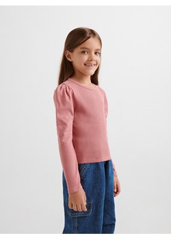 Reserved - Koszulka z bufkami - brudny róż ze sklepu Reserved w kategorii Bluzki dziewczęce - zdjęcie 164953937