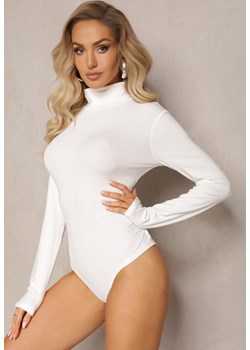 Białe Bawełniane Body z Golfem Ohpia ze sklepu Renee odzież w kategorii Bluzki damskie - zdjęcie 164954306