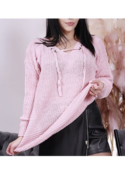 Sportowa różowa bluzka  /H2 A3-1 UB533 T200/ ze sklepu Pantofelek24.pl w kategorii Swetry damskie - zdjęcie 165003037