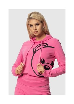 MOSCHINO Różowa bluza damska z kapturem, Wybierz rozmiar M ze sklepu outfit.pl w kategorii Bluzy damskie - zdjęcie 165007598