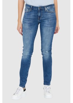 7 FOR ALL MANKIND Błękitne jeansy damskie Z PRZETARCIEM PYPER SLIM ILLUSION OUTLINE, Rozmiar 26 ze sklepu outfit.pl w kategorii Jeansy damskie - zdjęcie 165008225