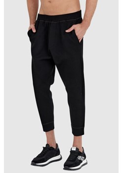 DSQUARED2 Czarne spodnie ibra black on black, Wybierz rozmiar L ze sklepu outfit.pl w kategorii Spodnie męskie - zdjęcie 165009088