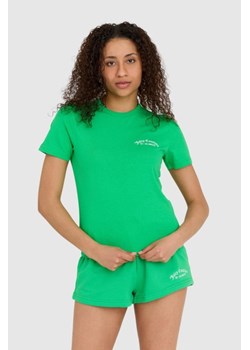 JUICY COUTURE Zielony t-shirt damski haylee recycled z haftowanym logo, Wybierz rozmiar S ze sklepu outfit.pl w kategorii Bluzki damskie - zdjęcie 165009198