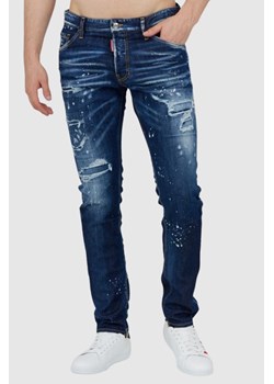 DSQUARED2 Granatowe jeansy męskie cool guy jean, Wybierz rozmiar 48 ze sklepu outfit.pl w kategorii Jeansy męskie - zdjęcie 165009856
