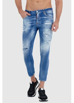 DSQUARED2 Niebieskie jeansy męskie skater jeans, Wybierz rozmiar 52 ze sklepu outfit.pl w kategorii Jeansy męskie - zdjęcie 165009985
