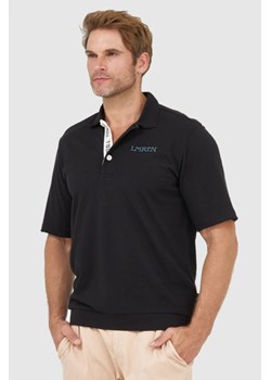 LA MARTINA Czarna koszulka polo, Wybierz rozmiar L ze sklepu outfit.pl w kategorii T-shirty męskie - zdjęcie 165010316