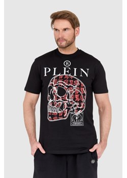 PHILIPP PLEIN Czarny męski t-shirt skull, Wybierz rozmiar S ze sklepu outfit.pl w kategorii T-shirty męskie - zdjęcie 165014279
