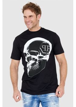 PHILIPP PLEIN Czarny t-shirt męski x-ray skull, Wybierz rozmiar M ze sklepu outfit.pl w kategorii T-shirty męskie - zdjęcie 165014297