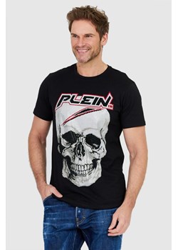 PHILIPP PLEIN Czarny t-shirt męski Platinum cut round neck space plein, Wybierz rozmiar XXL ze sklepu outfit.pl w kategorii T-shirty męskie - zdjęcie 165014315