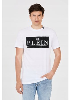 PHILIPP PLEIN T-shirt męski biały z dużym logo, Wybierz rozmiar XXL ze sklepu outfit.pl w kategorii T-shirty męskie - zdjęcie 165014469