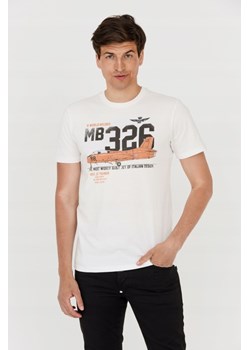 AERONAUTICA MILITARE Biały t-shirt męski, Wybierz rozmiar XXL ze sklepu outfit.pl w kategorii T-shirty męskie - zdjęcie 165014568