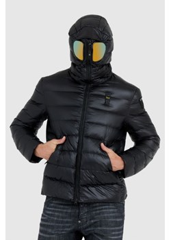 BLAUER Czarna puchowa kurtka Enrique z goglami, Wybierz rozmiar 3XL ze sklepu outfit.pl w kategorii Kurtki męskie - zdjęcie 165014855