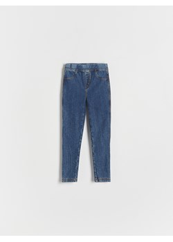 Reserved - Elastyczne jegginsy - niebieski ze sklepu Reserved w kategorii Spodnie i półśpiochy - zdjęcie 165016145