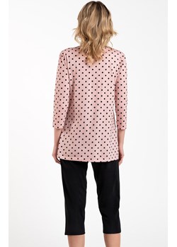 Bawełniana piżama damska 3/4 Marit, Kolor różowo-czarny, Rozmiar S, Italian Fashion ze sklepu Intymna w kategorii Piżamy damskie - zdjęcie 165018527