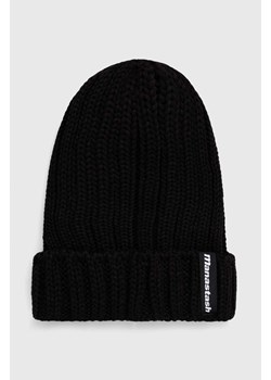 Manastash czapka 90'S Logo Beanie Ii kolor czarny z grubej dzianiny 7923974005 ze sklepu PRM w kategorii Czapki zimowe damskie - zdjęcie 165022308