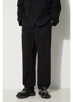 Engineered Garments spodnie bawełniane Fatigue Pant kolor czarny proste 23F1F004.SD010 ze sklepu PRM w kategorii Spodnie męskie - zdjęcie 165022355