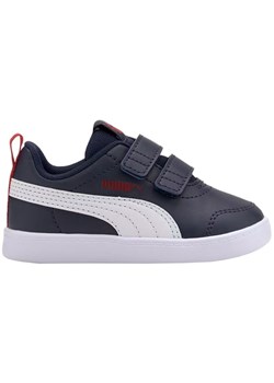 Buty Puma Courtflex v2 V Jr 371544 01 niebieskie ze sklepu ButyModne.pl w kategorii Buty sportowe dziecięce - zdjęcie 165029147