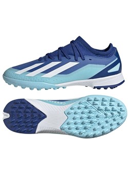 Buty piłkarskie adidas X Crazyfast.3 Tf Jr IE1569 niebieskie ze sklepu ButyModne.pl w kategorii Buty sportowe dziecięce - zdjęcie 165029215
