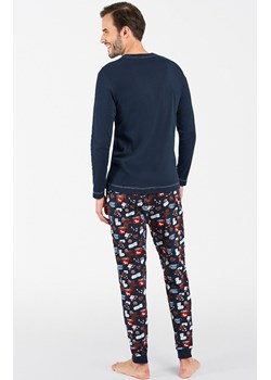 Piżama męska świąteczna granatowa Rojas, Kolor granatowy-wzór, Rozmiar S, Italian Fashion ze sklepu Primodo w kategorii Piżamy męskie - zdjęcie 165029749