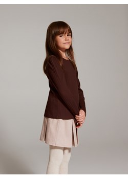 Reserved - Bluzka z koronką - mahoniowy ze sklepu Reserved w kategorii Bluzki dziewczęce - zdjęcie 165033077