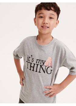Reserved - T-shirt Wednesday - jasnoszary ze sklepu Reserved w kategorii T-shirty chłopięce - zdjęcie 165033256